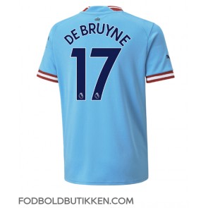 Manchester City Kevin De Bruyne #17 Hjemmebanetrøje 2022-23 Kortærmet